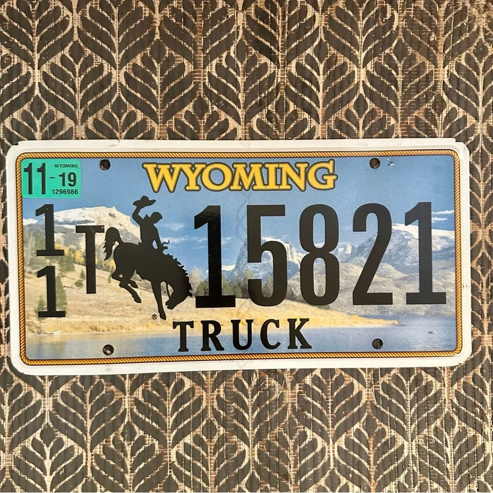 Wyoming Truck License Plate